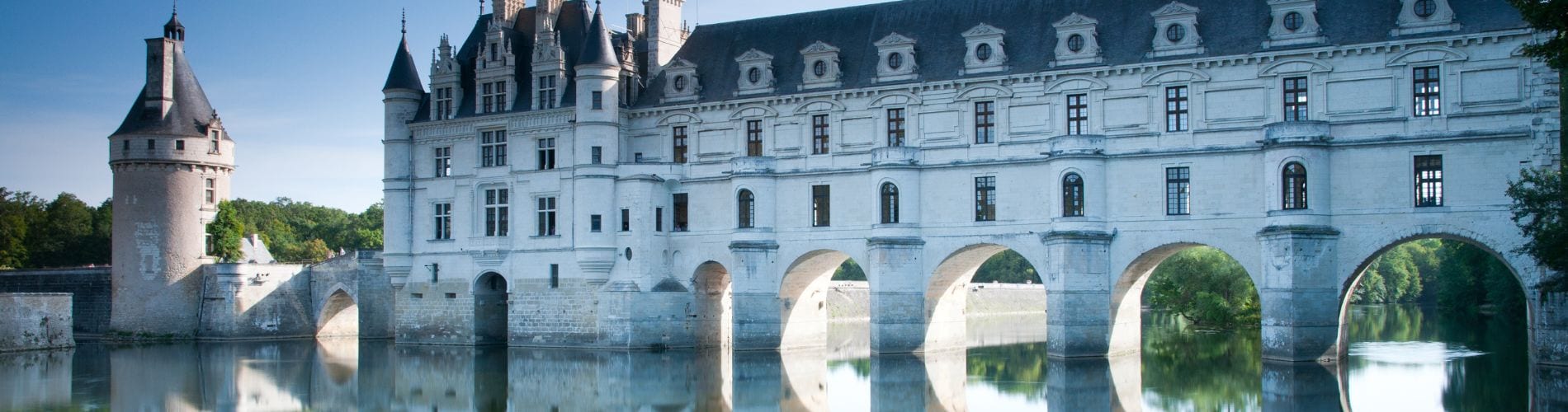 Bannière château de Chenonceau sur le Cher dans la Loire