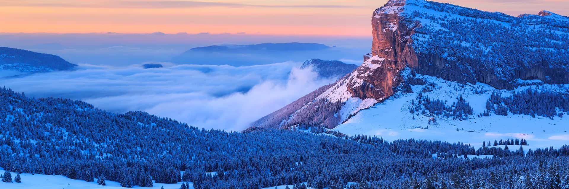 Alpes du Nord hiver Mont Granier