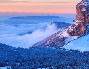 Alpes du Nord hiver Mont Granier