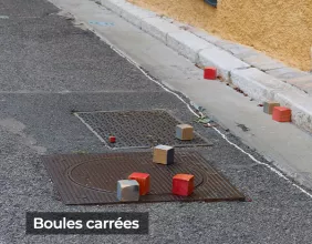 Jeu de boules carrées