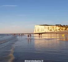 mers les bains, baie de somme, falaise du littoral, bord de mer