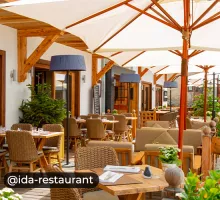 IDA Restaurant à Vaujany, terrasse extérieure